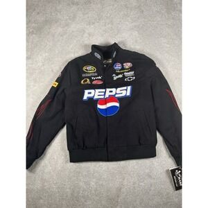 Vintage Chase Authentics Jeff Gordon 24 Pepsi Racing Jacket NASCAR Large Woman